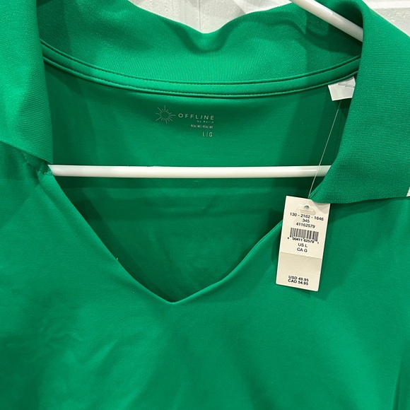 aerie Tops - Aerie Vibrant Green Button Down Shirt